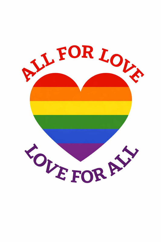 T-Shirt, Pride Heart Love For All