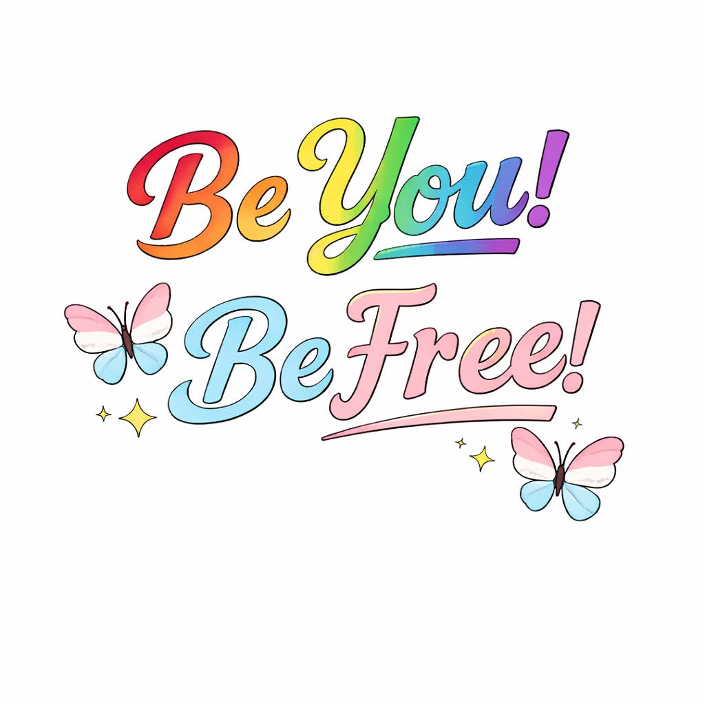 T-Shirt, Pride Be You! Be Free!