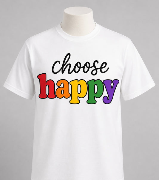 T-Shirt, Choose Happy!