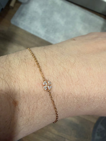 Sweet Four Leaf Clover Bracelet