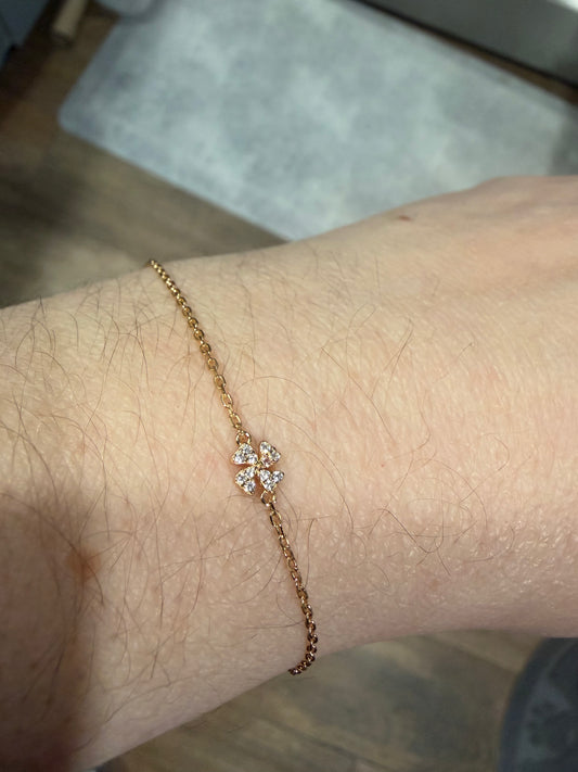 Sweet Four Leaf Clover Bracelet