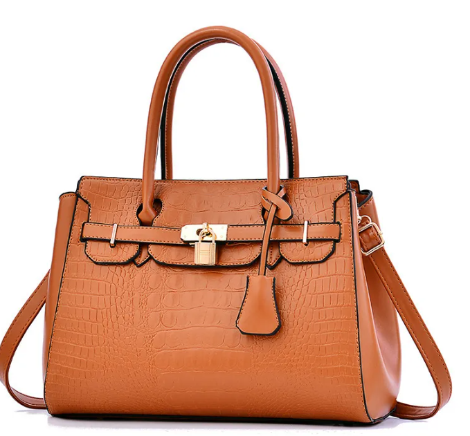 Large capacity handbag shoulder Khaki