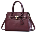 Large capacity handbag shoulder Maroon