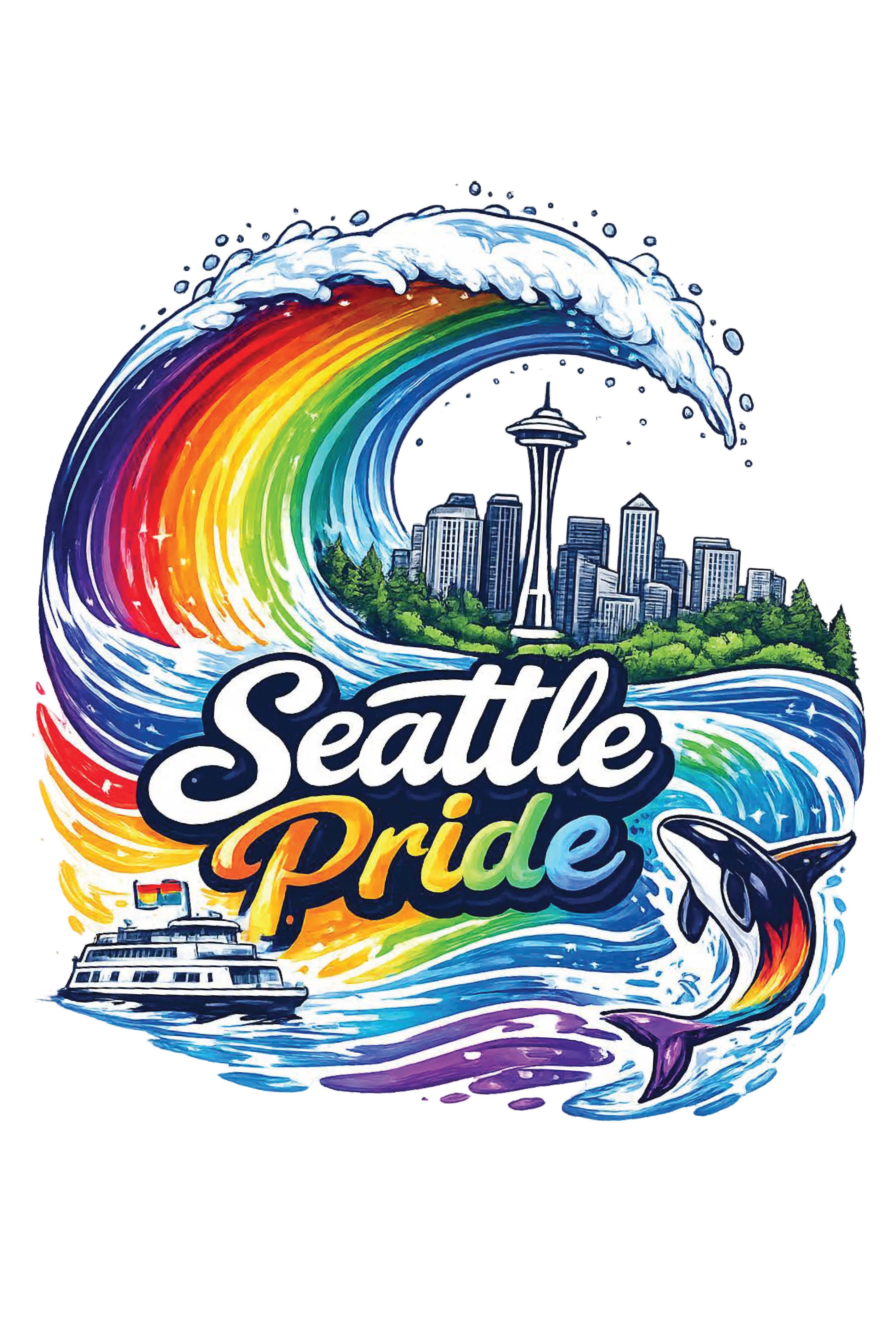 T-Shirt, Seattle Pride Wave