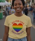 T-Shirt, Pride Heart Love For All