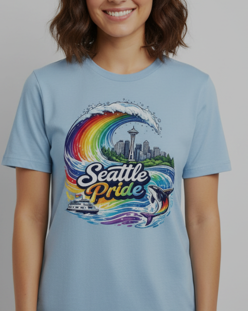 T-Shirt, Seattle Pride Wave