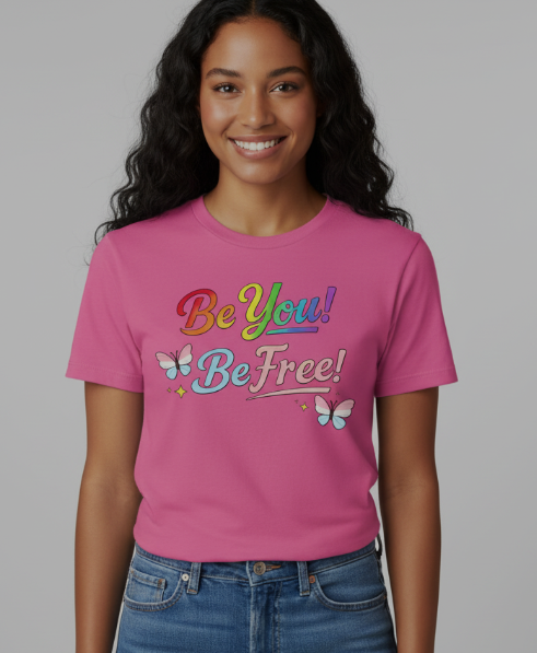 T-Shirt, Pride Be You! Be Free!